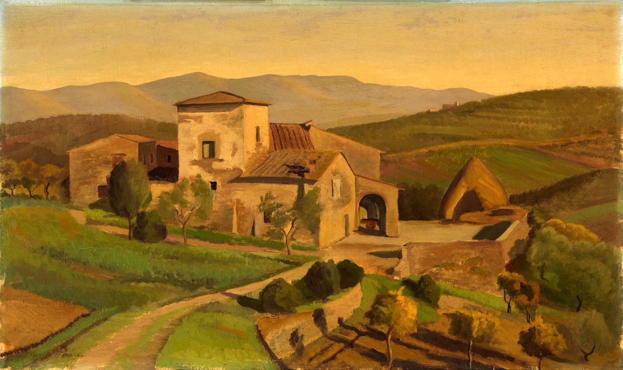 Toskánská farma, ca. 1926-1931. od Edward Bruce
