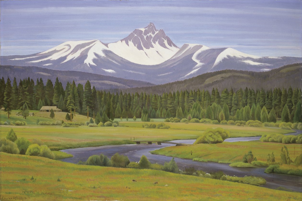 V Cascade Mountains, 1931. od Edward Bruce