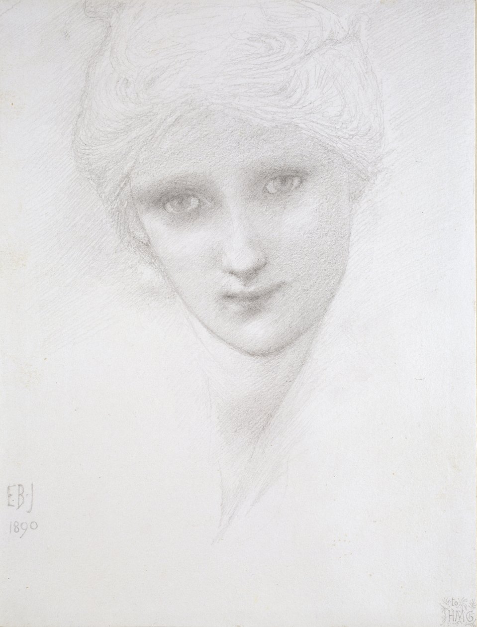 Hlava ženy, 1890 od Edward Burne Jones