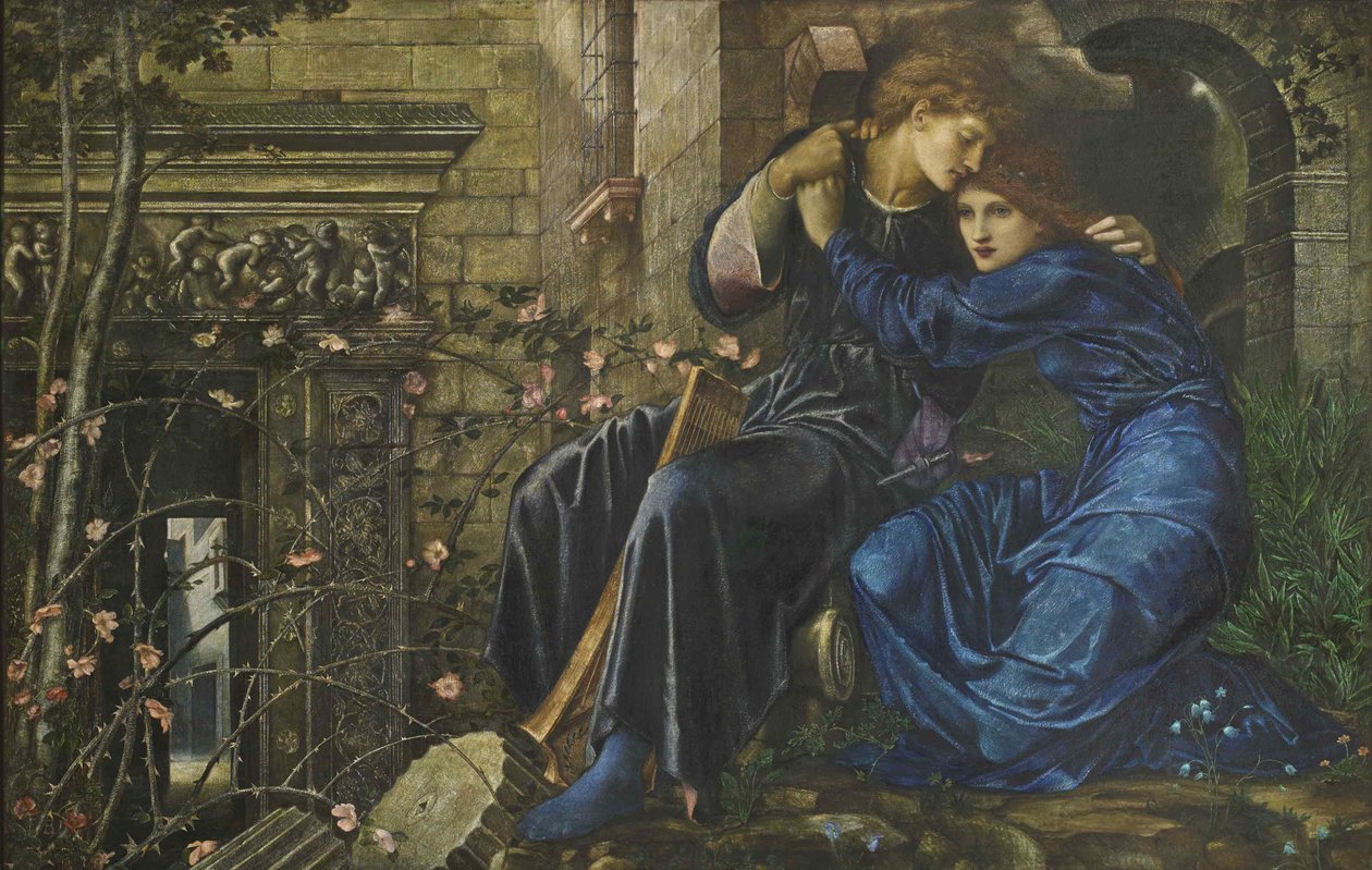 Láska mezi ruinami, 1870-1873. od Edward Burne Jones