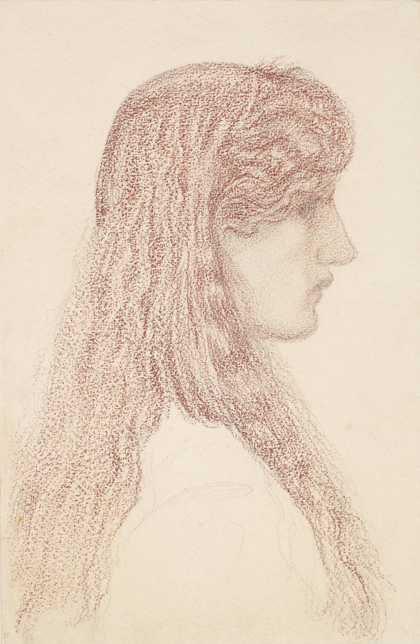 Maria Zambaco - Studie profilu od Edward Burne Jones