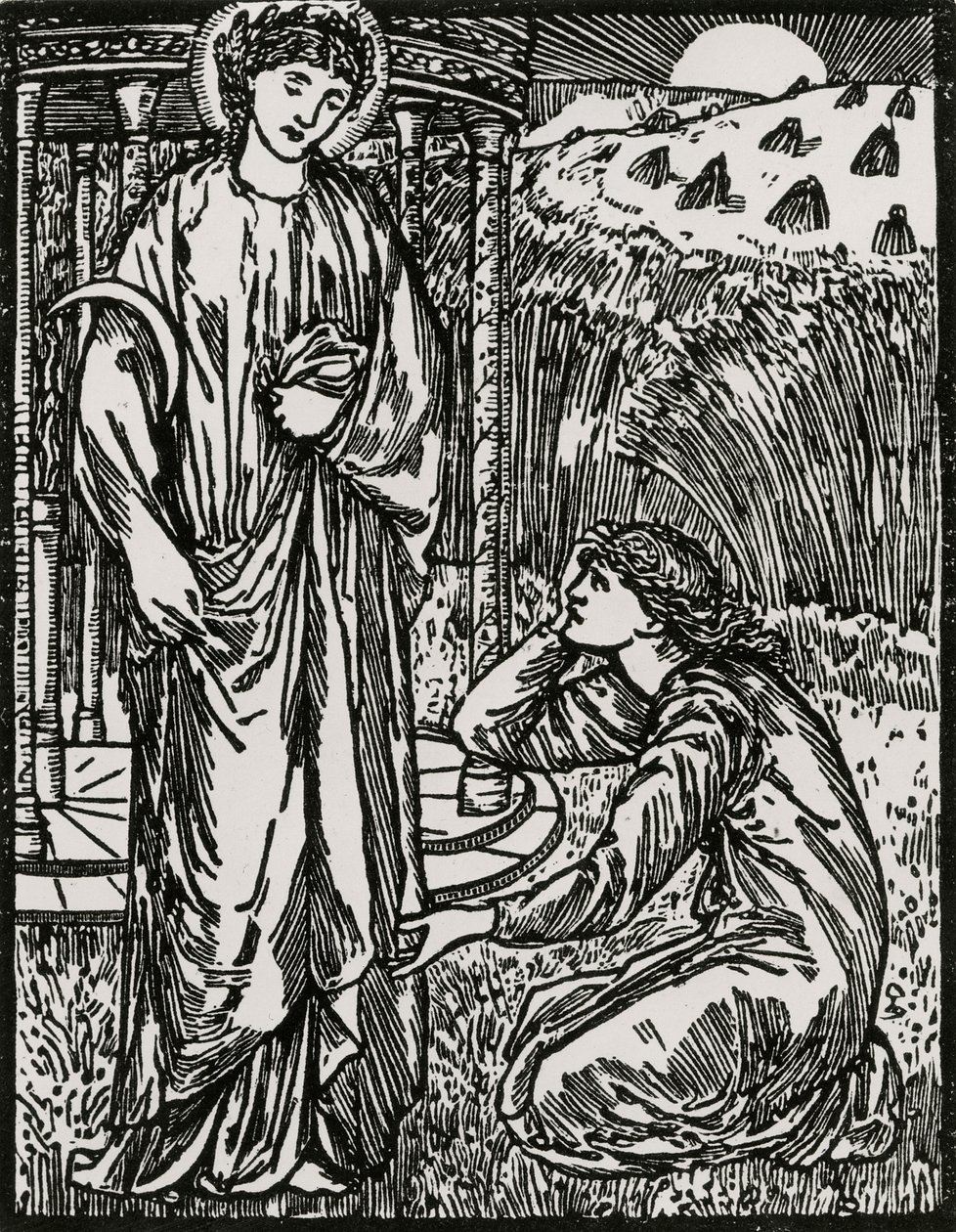 Psyché a Ceres od Edward Coley (after) Burne Jones