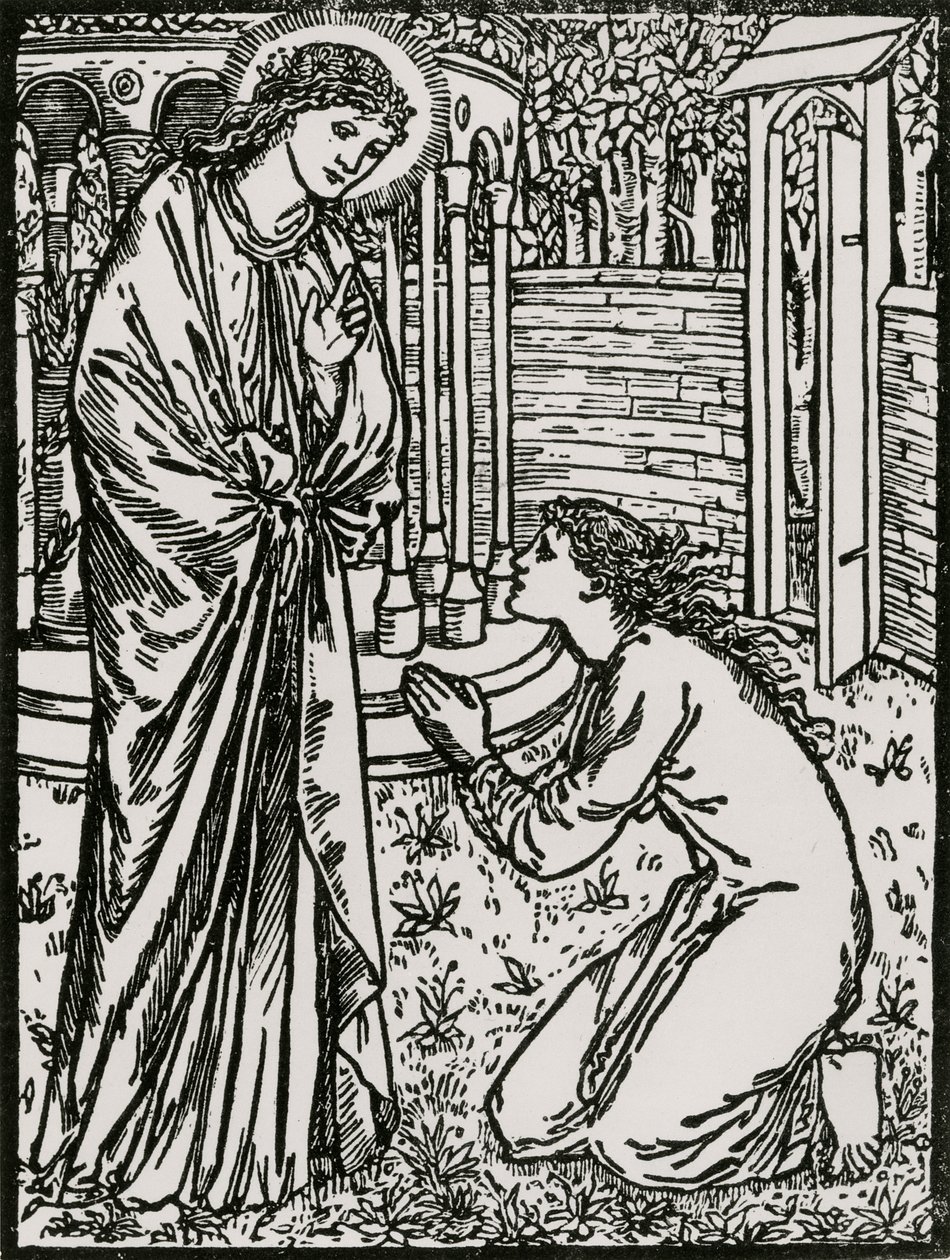 Psyché a Juno od Edward Coley (after) Burne Jones