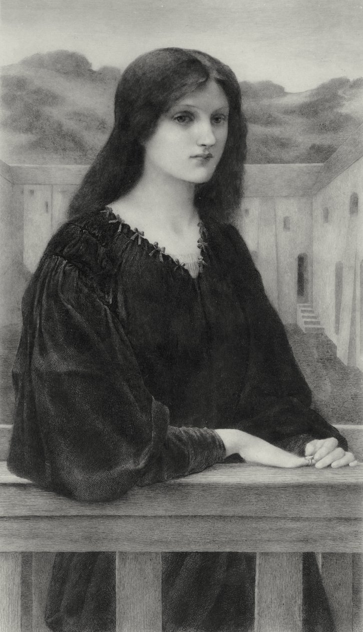 Večer Ticho od Edward Coley (after) Burne Jones