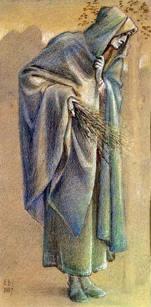 Postava v plášti od Edward Coley Burne Jones