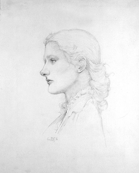 Portrét Lucy Merrill od Edward Coley Burne Jones
