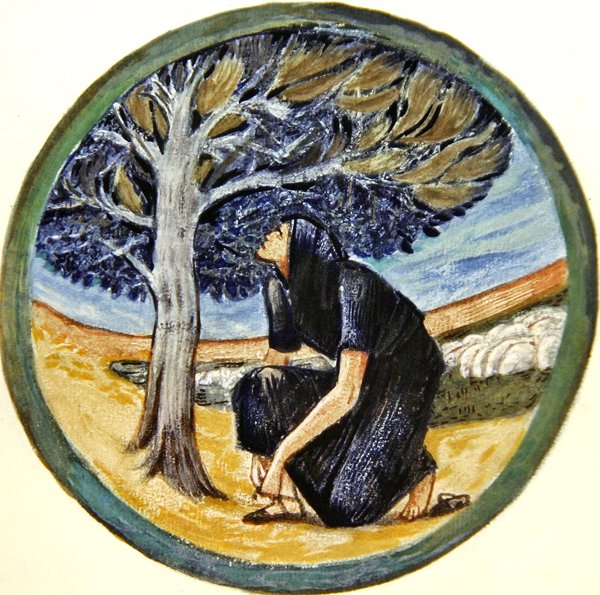 Květinová kniha: XXXVII. Ohnivý strom od Edward Coley Burne Jones