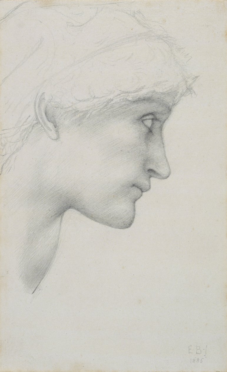 Hlava od Edward Coley Burne Jones