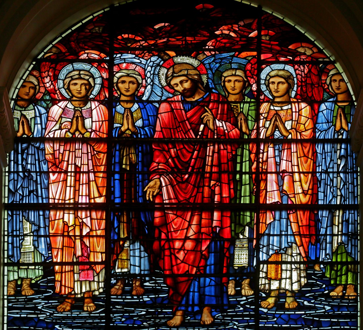 Nanebevstoupení, 1885-1897 (vitráže) od Edward Burne Jones