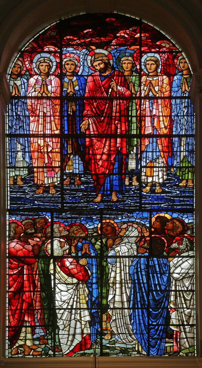 Nanebevstoupení, 1885-1897 (vitráže) od Edward Burne Jones
