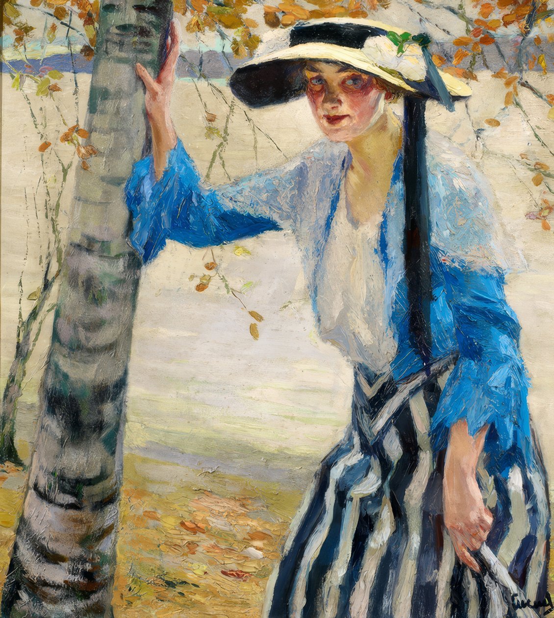 "Na břehu" od Edward Cucuel