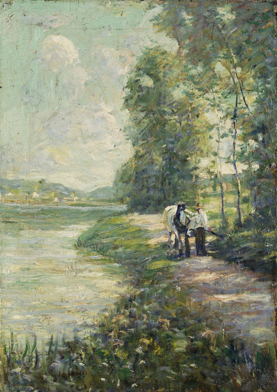 Bílá loď od Edward Cucuel