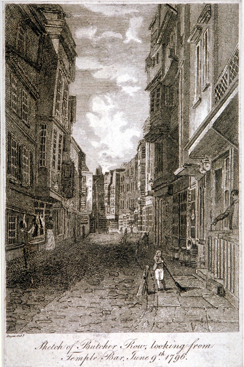 Butcher Row, Westminster, Londýn, 1796. od Edward Dayes