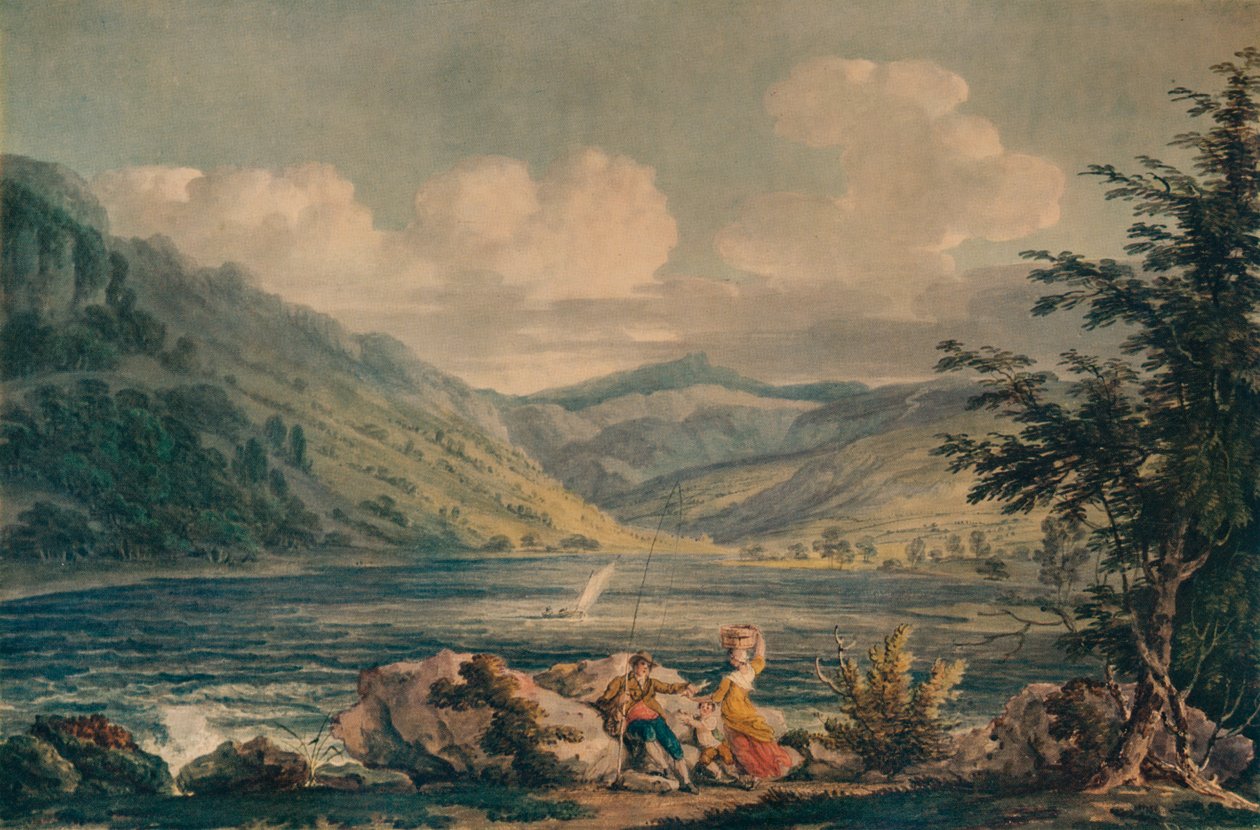 Hawes Water, Westmorland, c1790, 1935 od Edward Dayes