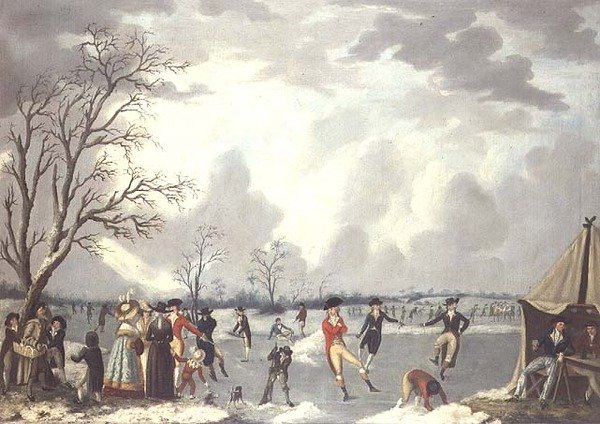 Bruslařská scéna od Edward Dayes
