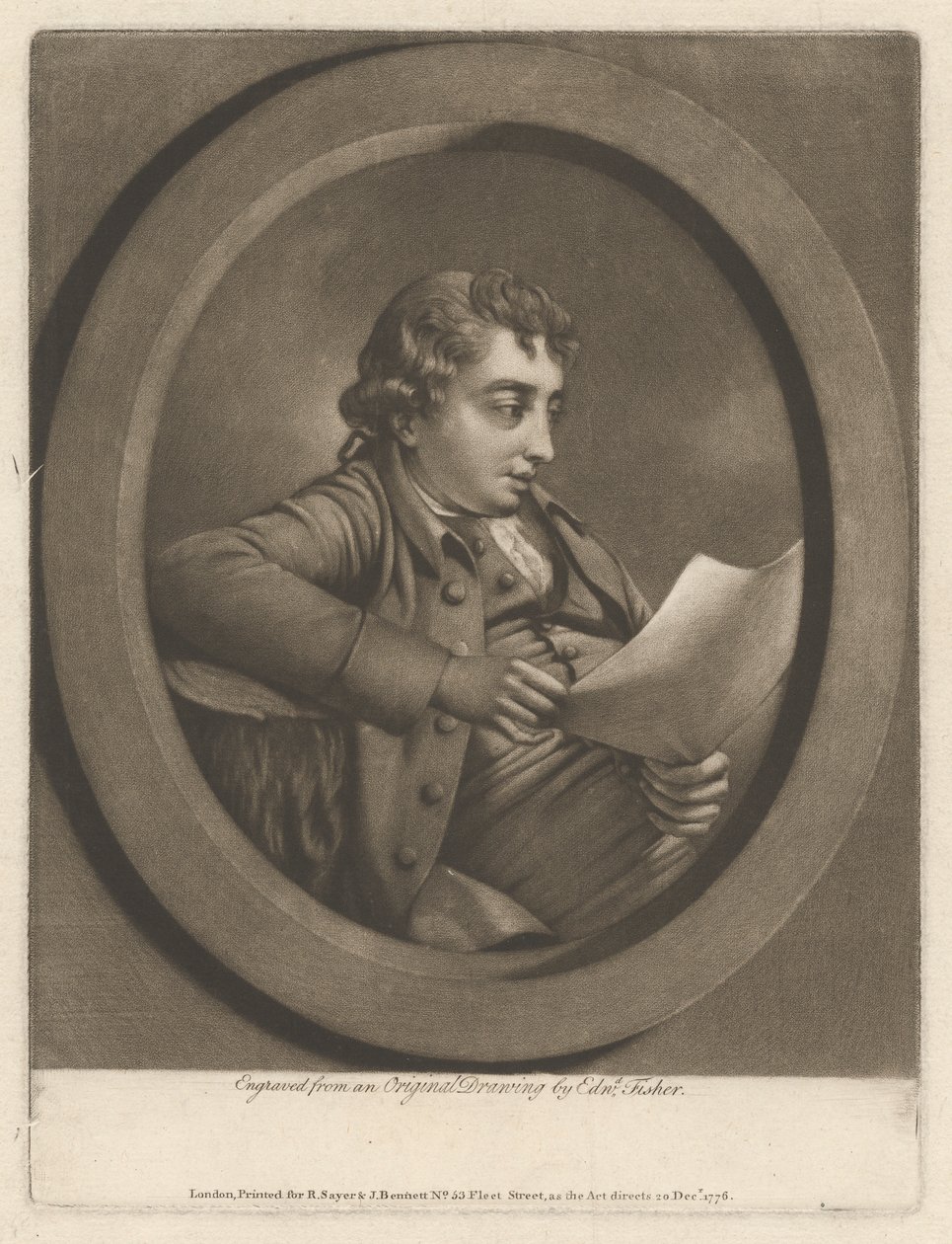 Burchell čte baladu od Edward Fisher