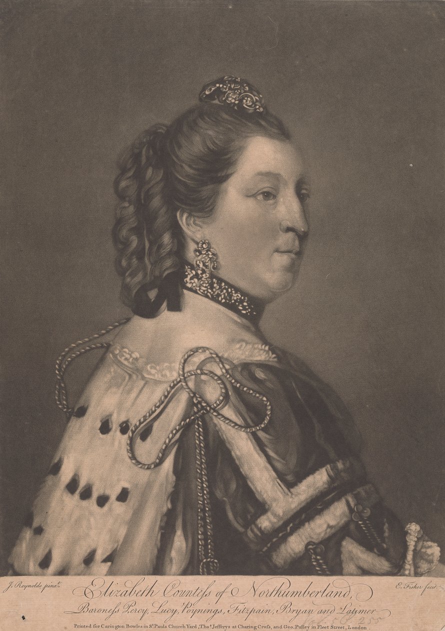 Elizabeth, hraběnka z Northumberlandu od Edward Fisher