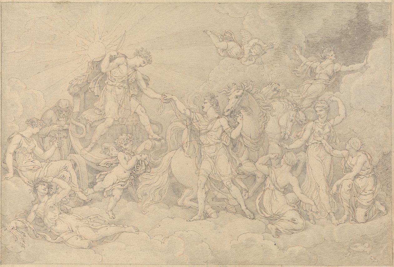 Apollo a Phaeton od Edward Francis Burney
