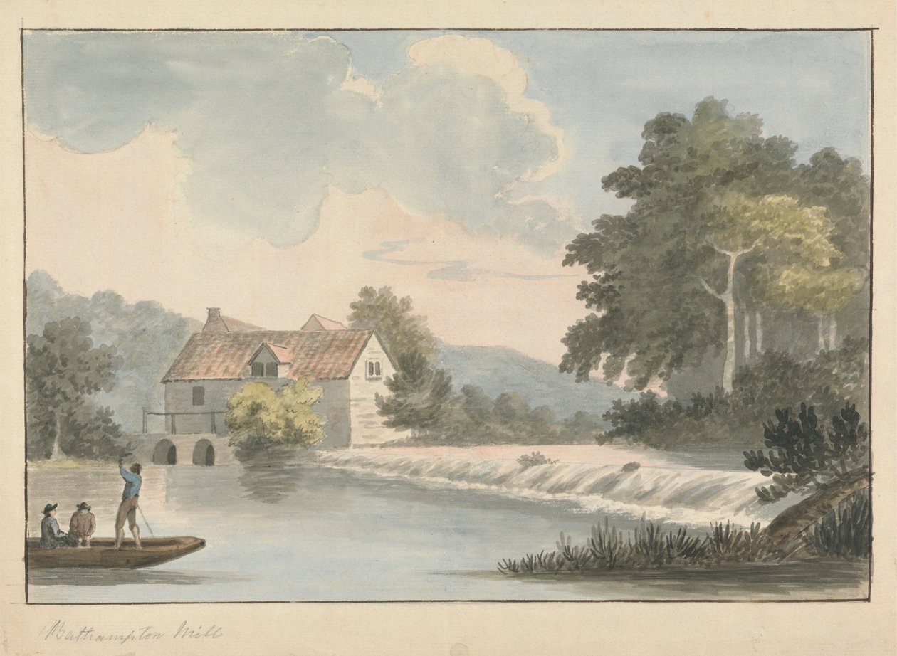 Bathampton Mill od Edward Francis Burney