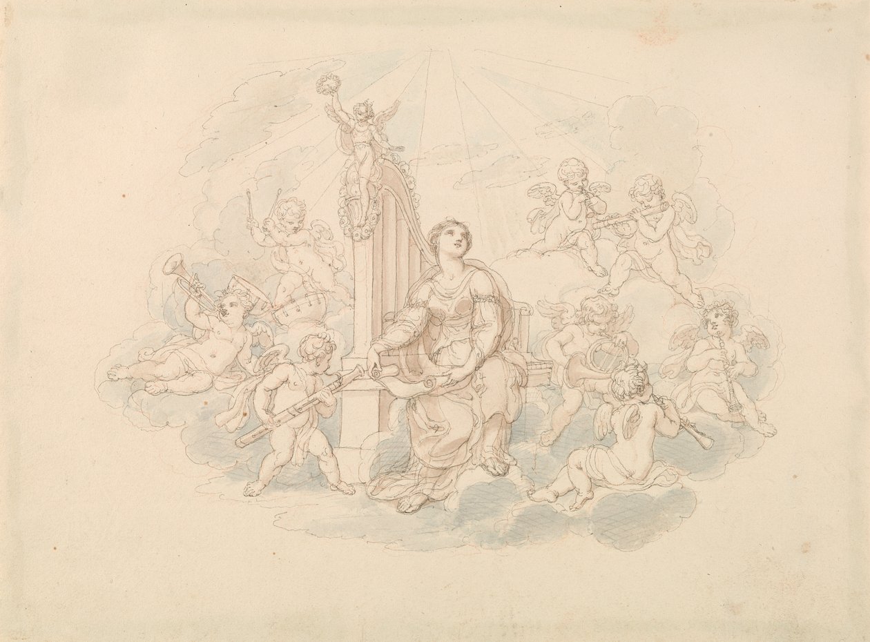 Nebeský orchestr od Edward Francis Burney