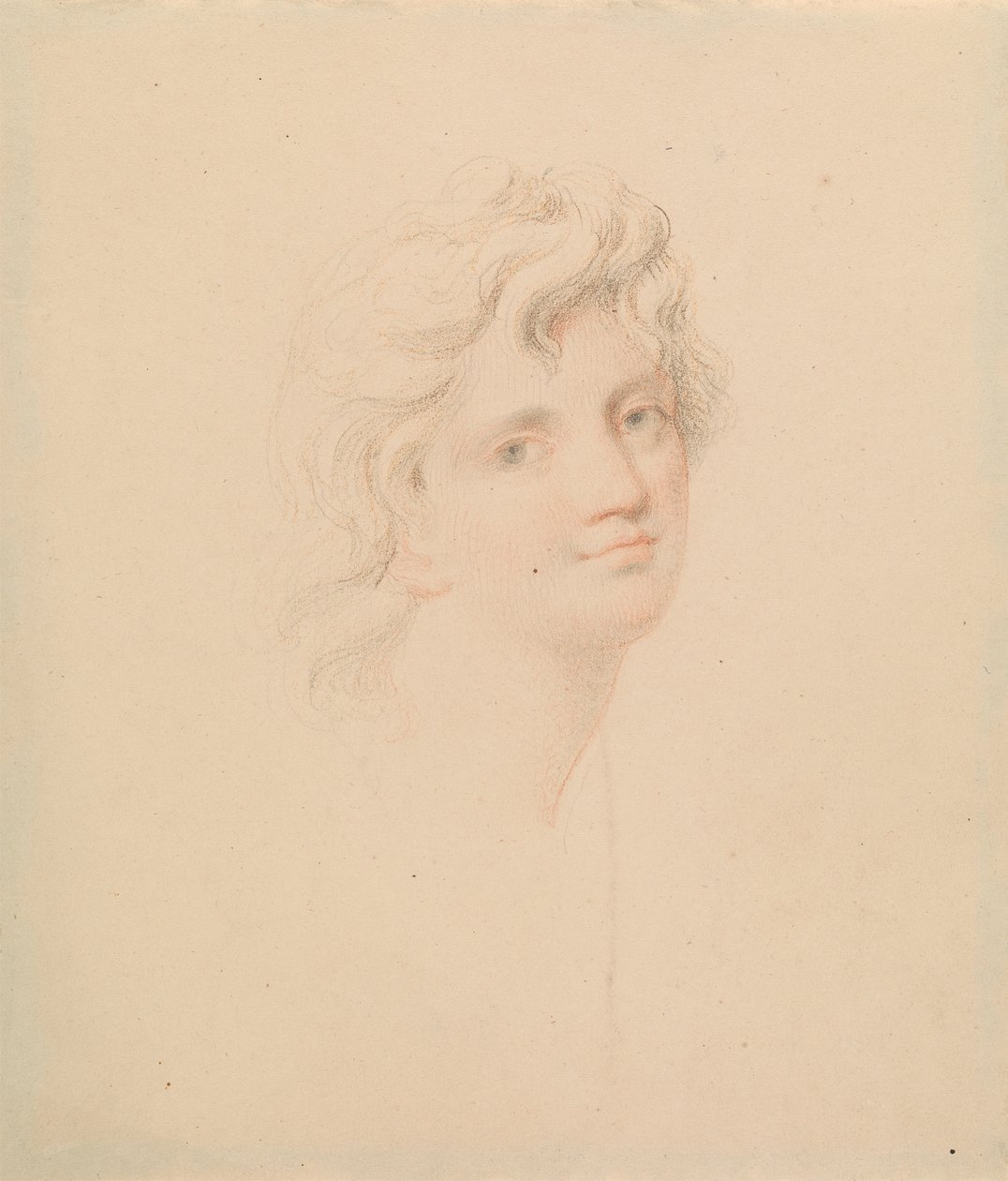 Studie ženské hlavy od Edward Francis Burney
