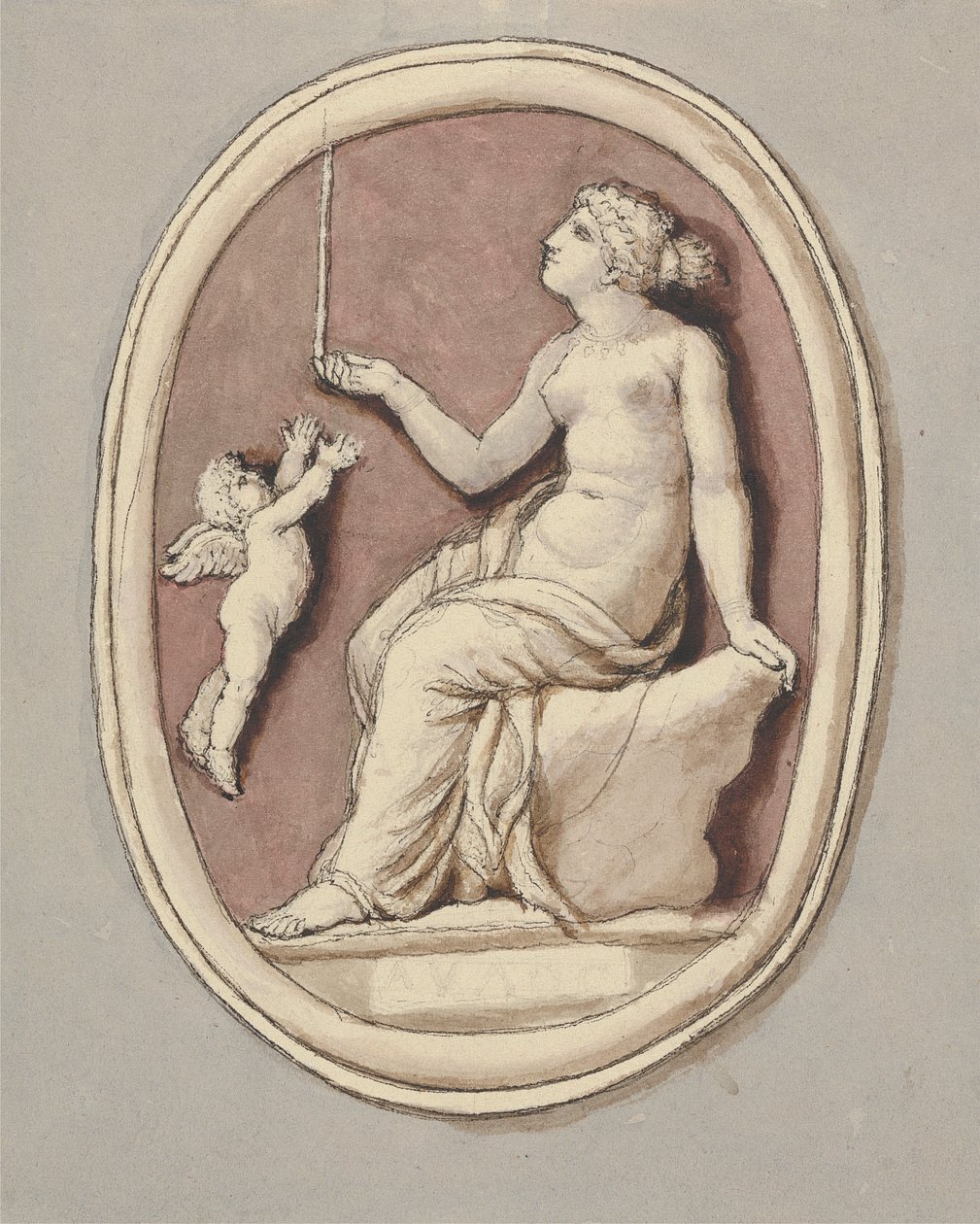 Venuše a Amor od Edward Francis Burney