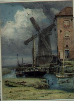 V Cley-Next-the-Sea, Norfolk od Edward Frederick Brewtnall