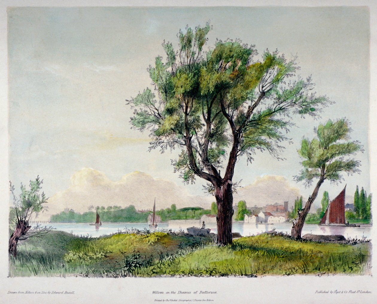 Battersea, Londýn, 1840. od Edward Hassell