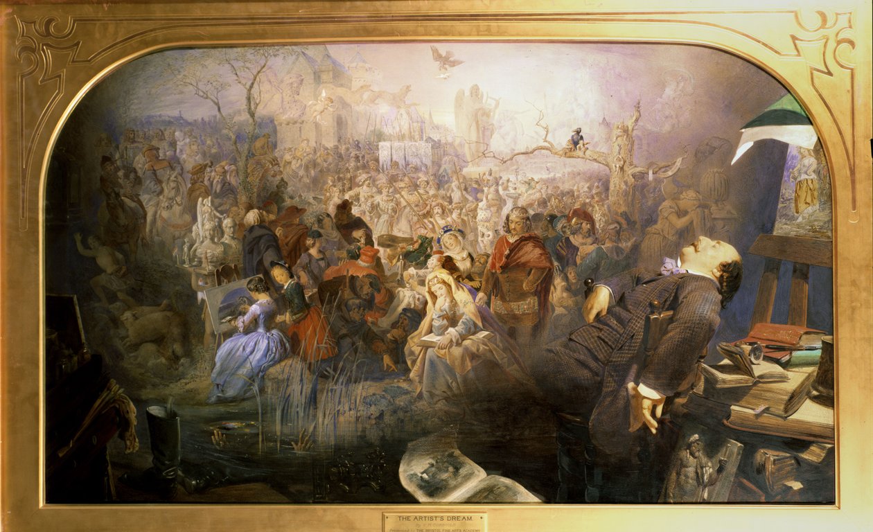 Umělcův sen od Edward Henry Corbould