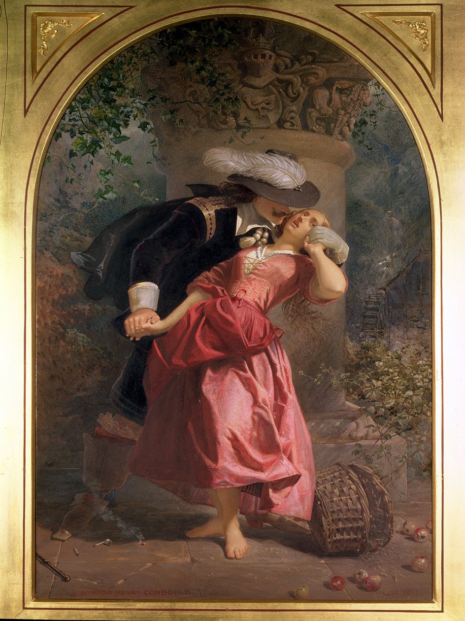 Svádění, 1857 od Edward Henry Corbould