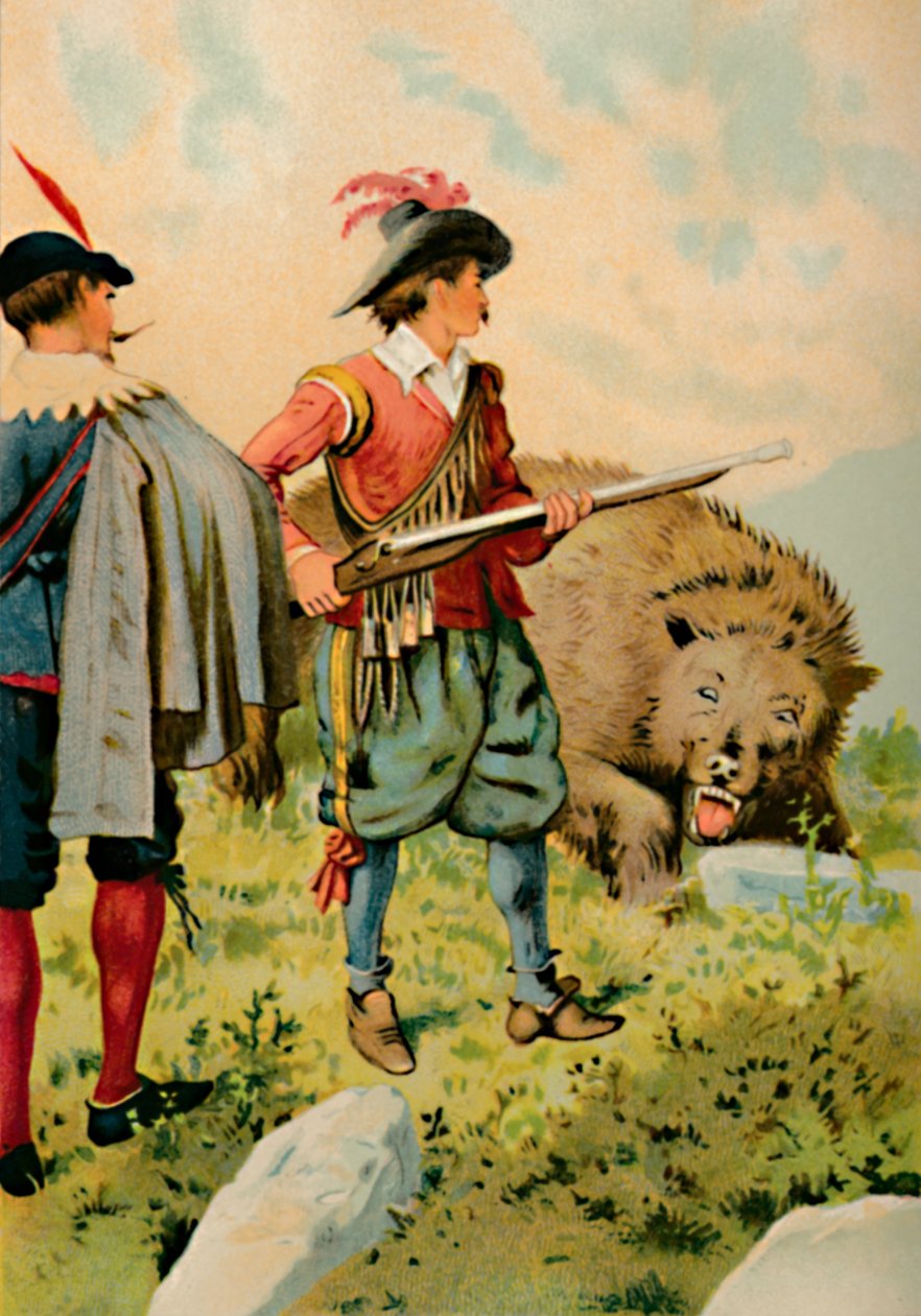 Voják a medvěd, 1901 od Edward Henry Wehnert