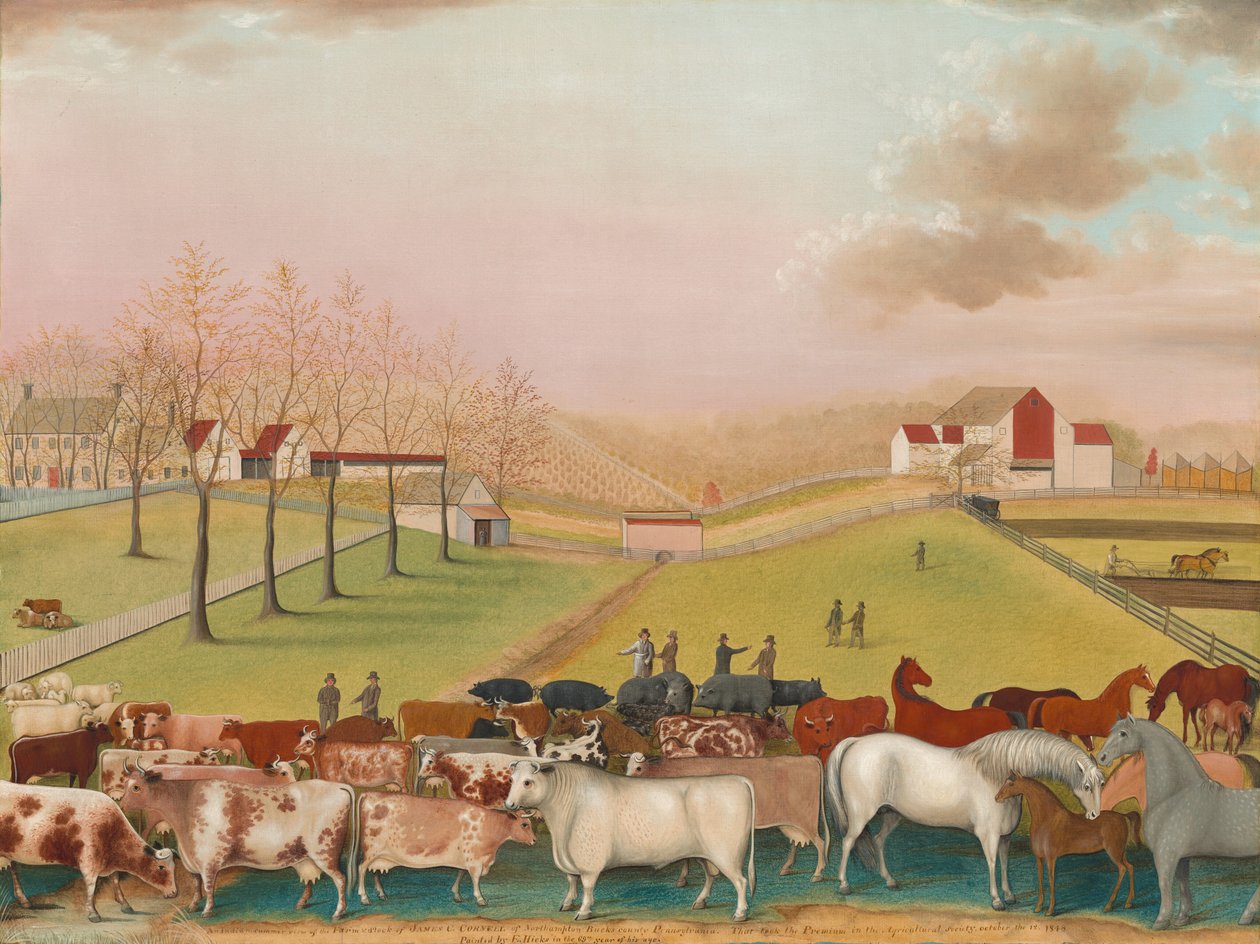 The Cornell Farm, 1848. od Edward Hicks