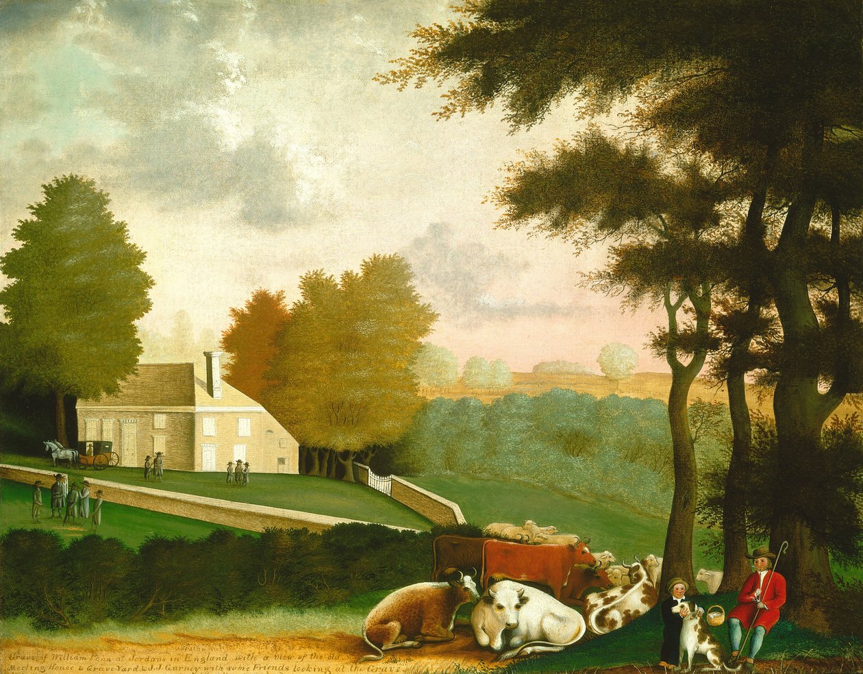 Hrob Williama Penna, c. 18471848. od Edward Hicks