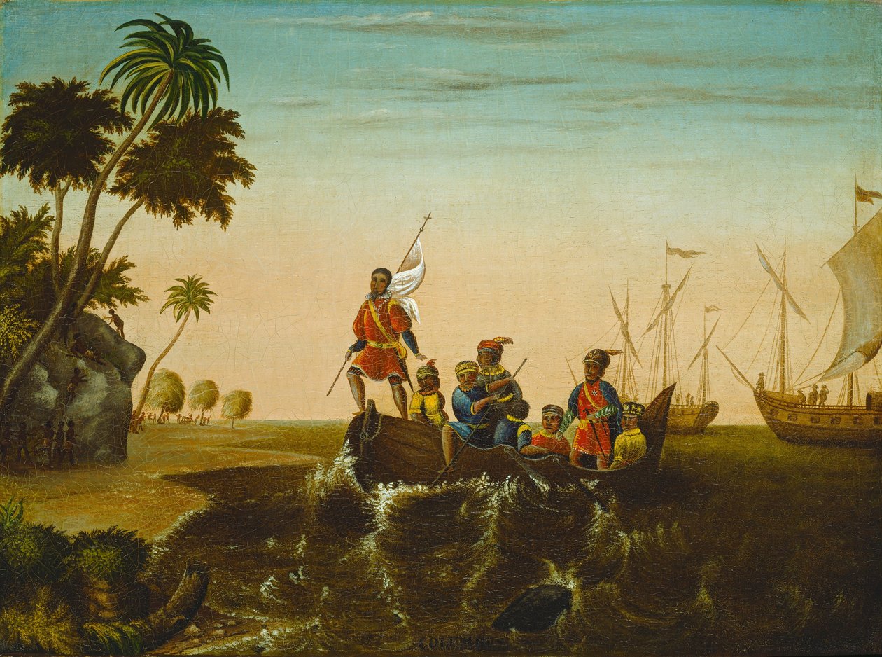 Přistání Kolumba, c. 1837. od Edward Hicks