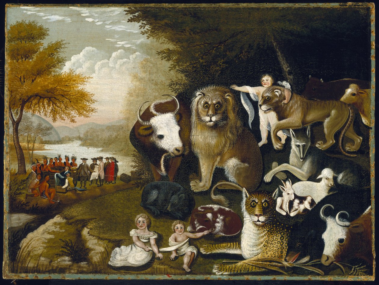 Mírové království, c.1833-34 od Edward Hicks