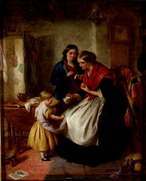 Koaxování (olej na panelu) od Edward Hughes