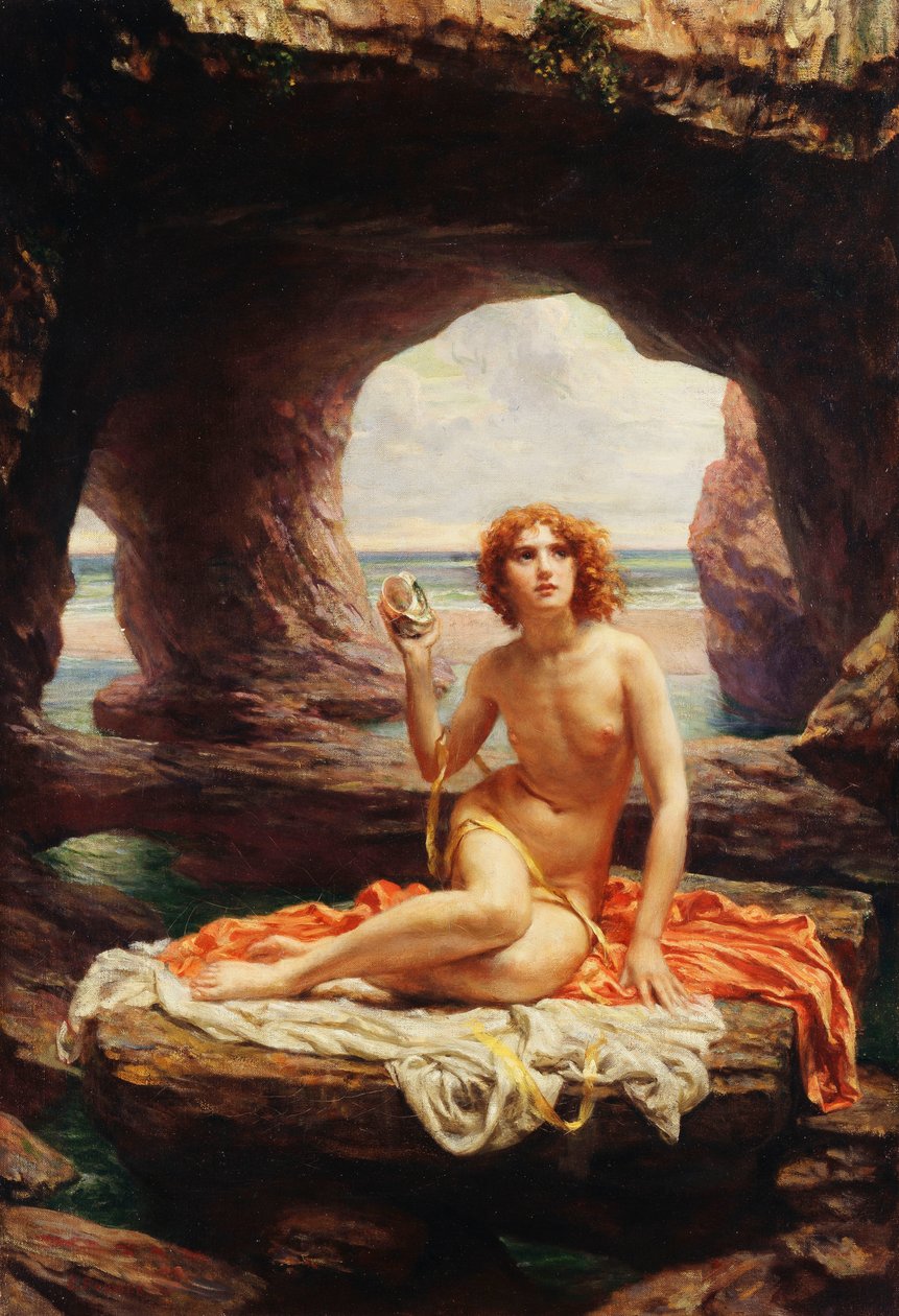 Při odlivu, od Edward John Poynter