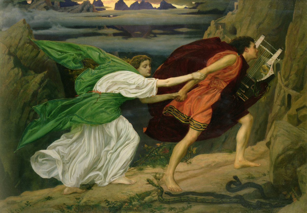 Orfeus a Eurydika, 1862 od Edward John Poynter