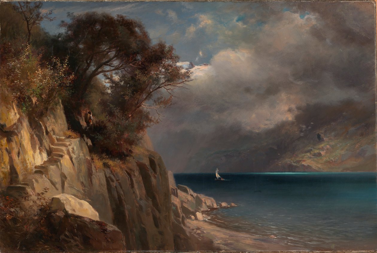 Jezerní scéna, 1875. od Edward L. Custer