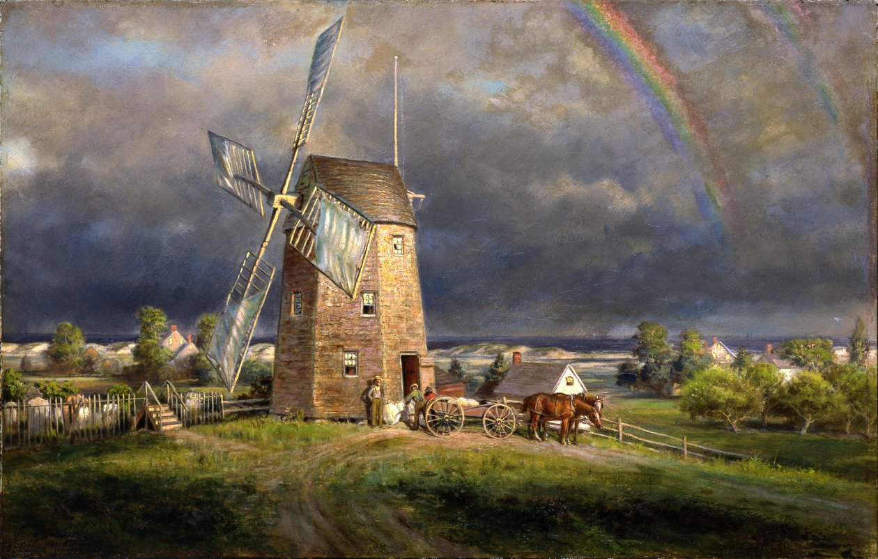 Old Hook Mill, Easthampton, ca. 1880. od Edward Lamson Henry