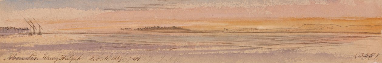 Abu Seer, Wady Halfeh od Edward Lear
