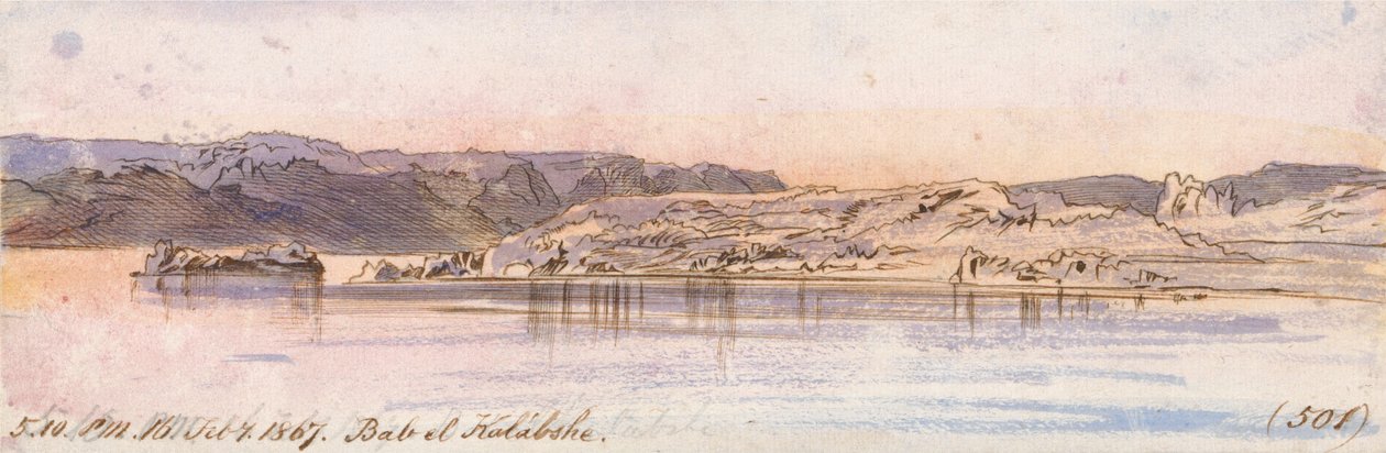 Bab el Kalabshe od Edward Lear