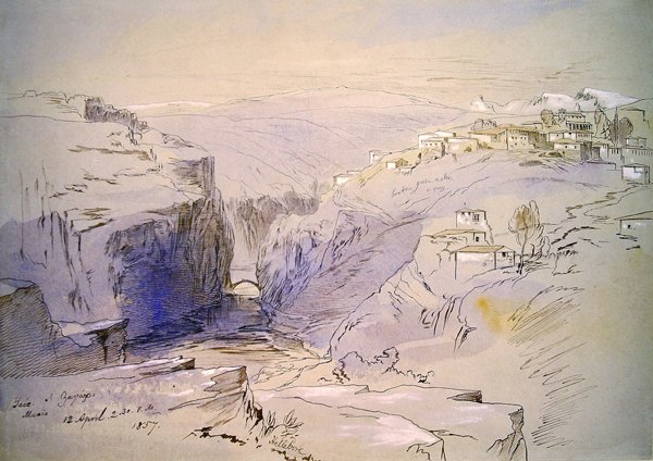 Baia, Zagora, Albánie od Edward Lear