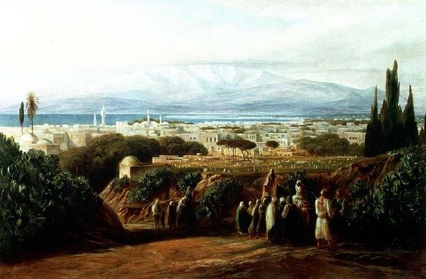 Město se hřbitovem od Edward Lear