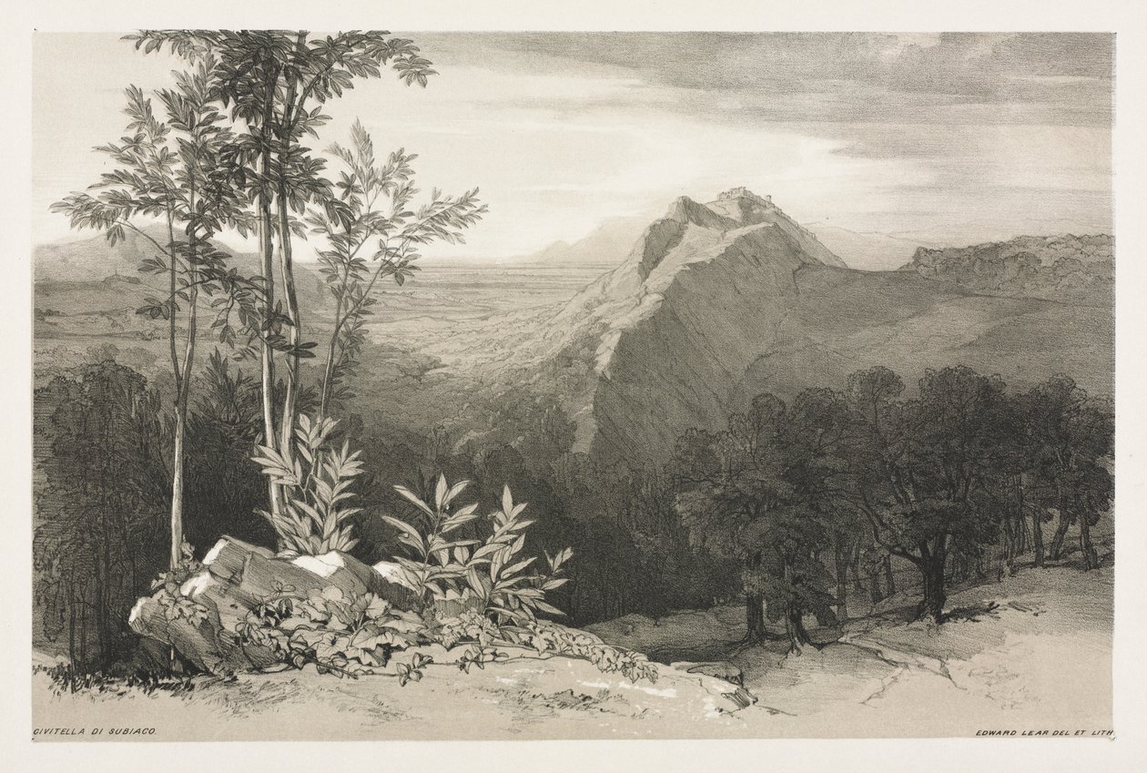 Civitella di Subiaco, c. 1840. od Edward Lear