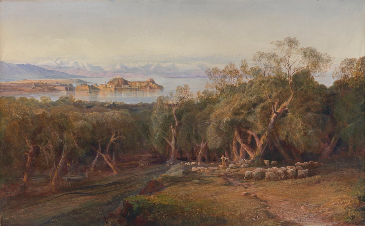 Korfu z Nanebevstoupení od Edward Lear