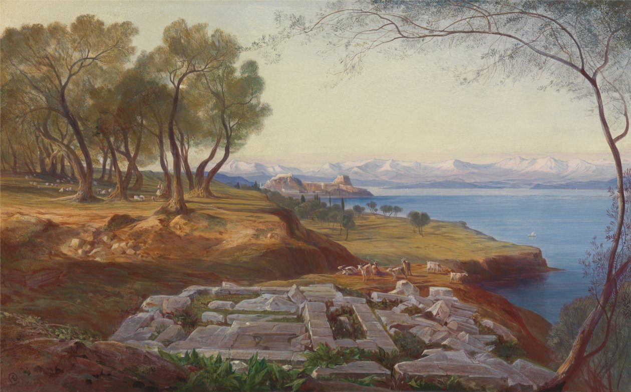 Korfu z Ascensionu od Edward Lear