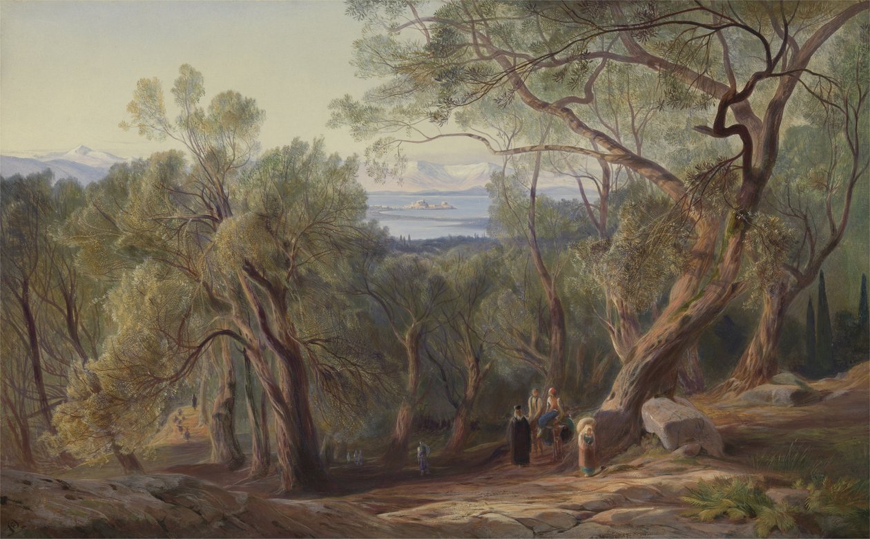 Korfu ze Santa Decca od Edward Lear