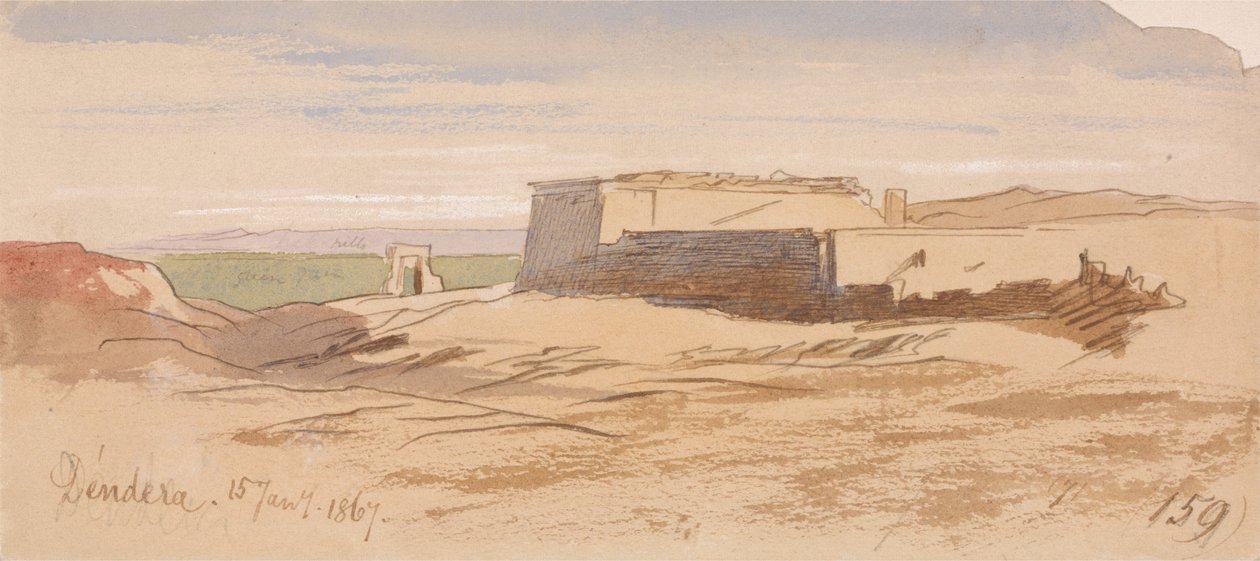 Dendera od Edward Lear