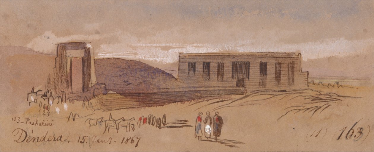 Dendera od Edward Lear